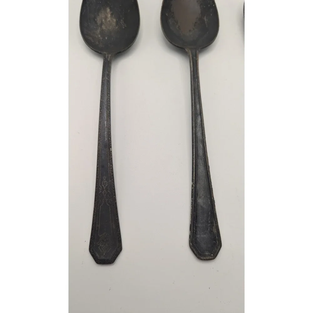 Vintage W Rogers Mfg Co Spoons Holmes & Edwards Butter‎ Spreader Silverplate 3pc
